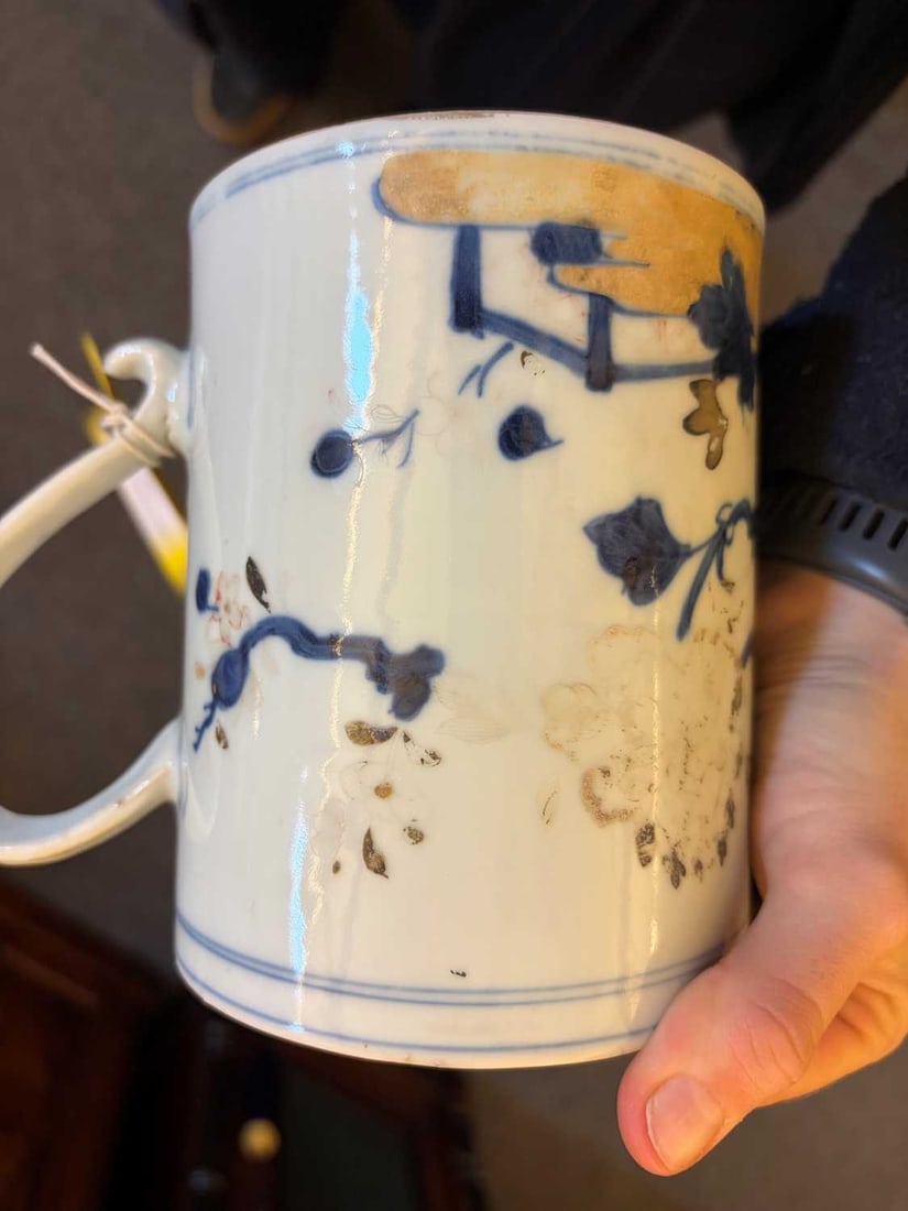 Two Chinese blue and white ceramics, 18th century, - 13