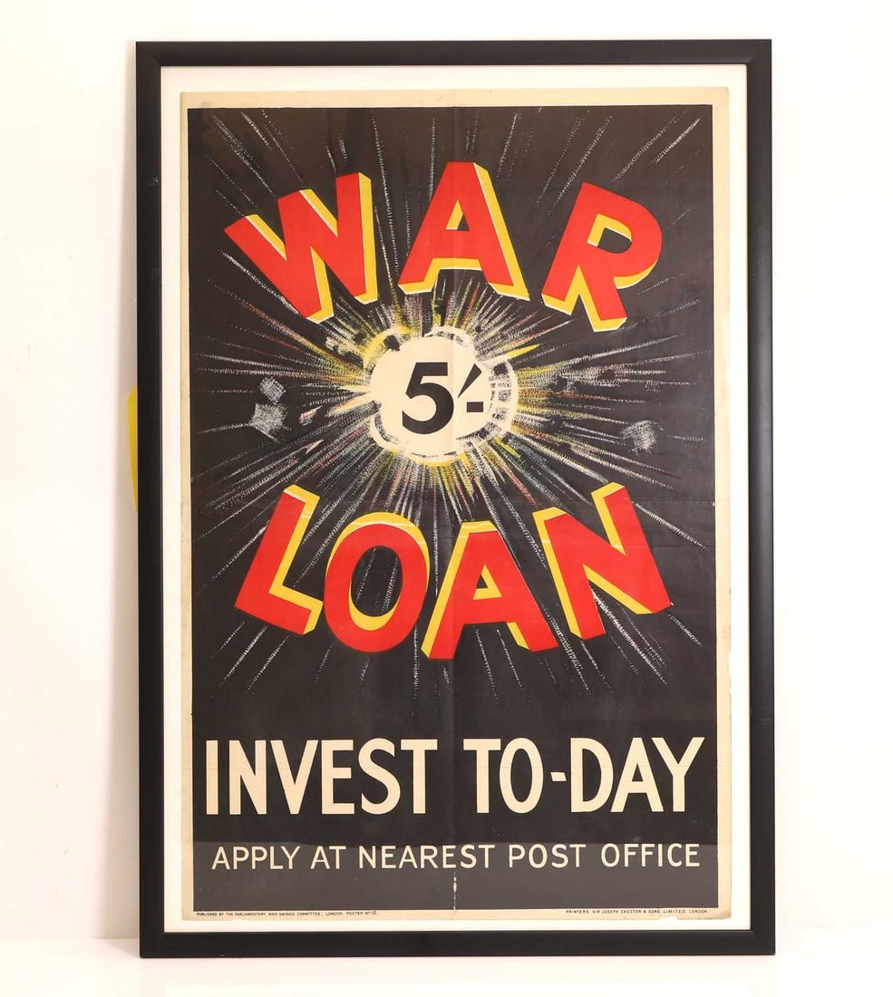A 'WAR LOAN' poster, 20th century, (1 of 1)