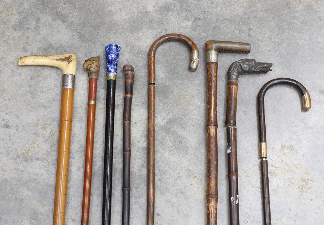 A collection of sword sticks and canes, 19th to early 20th century, (1 of 11)