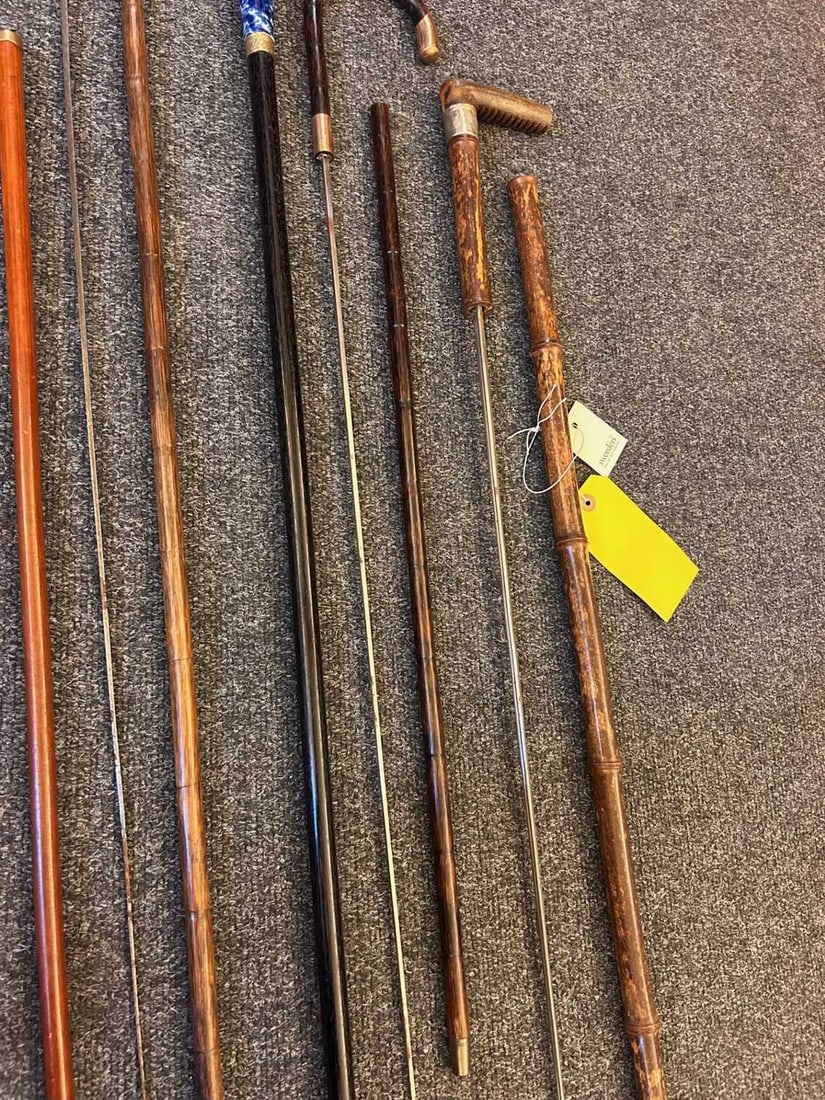 A collection of sword sticks and canes, 19th to early 20th century, - 6