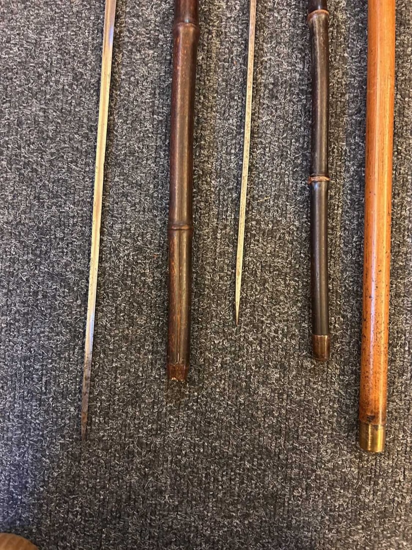 A collection of sword sticks and canes, 19th to early 20th century, - 9