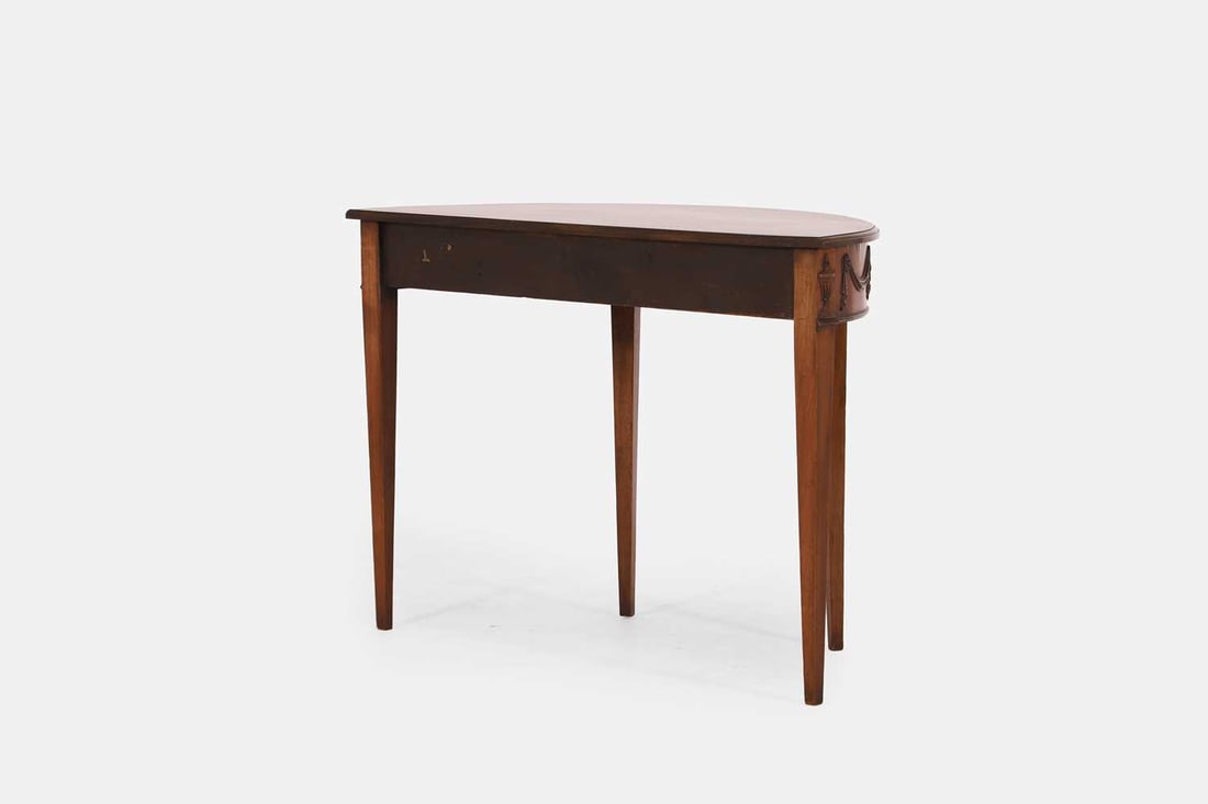 A George III-style mahogany side table, c.1890, - 5