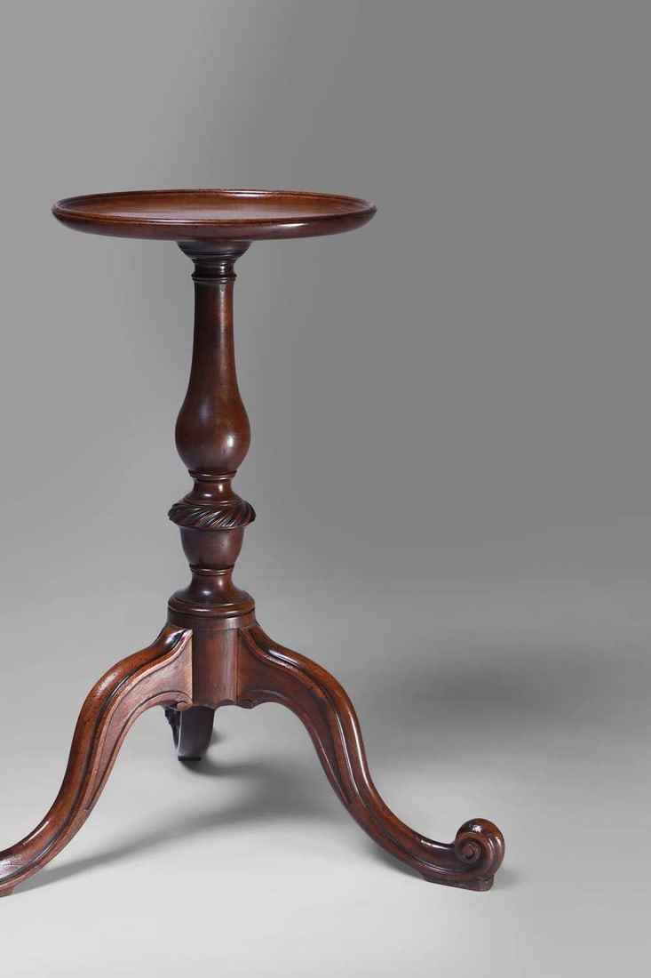 A George III mahogany kettle stand, c.1760, in the manner of the St Martin's Lane Syndicate, (1 of 6)