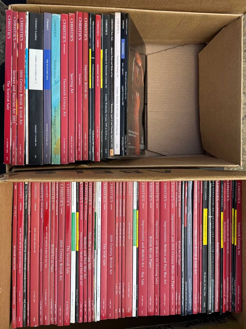 A collection of mostly Christies auction catalogues, modern, (1 of 1)