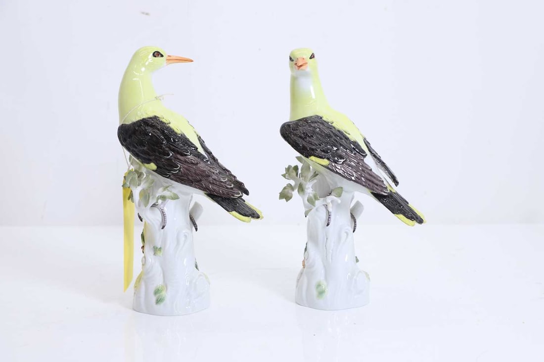 A pair of Meissen birds, 20th century, (1 of 1)