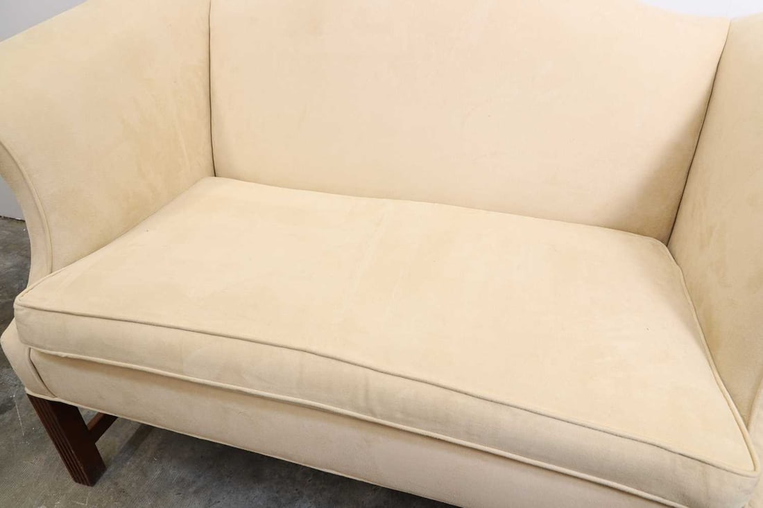 A scroll-end settee, 20th century, - 2