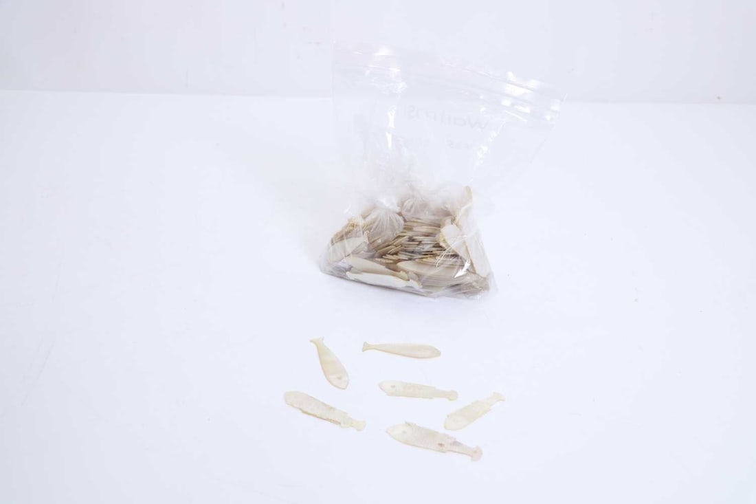 A collection of mother of pearl Chinese gaming counters, 19th century, - 5