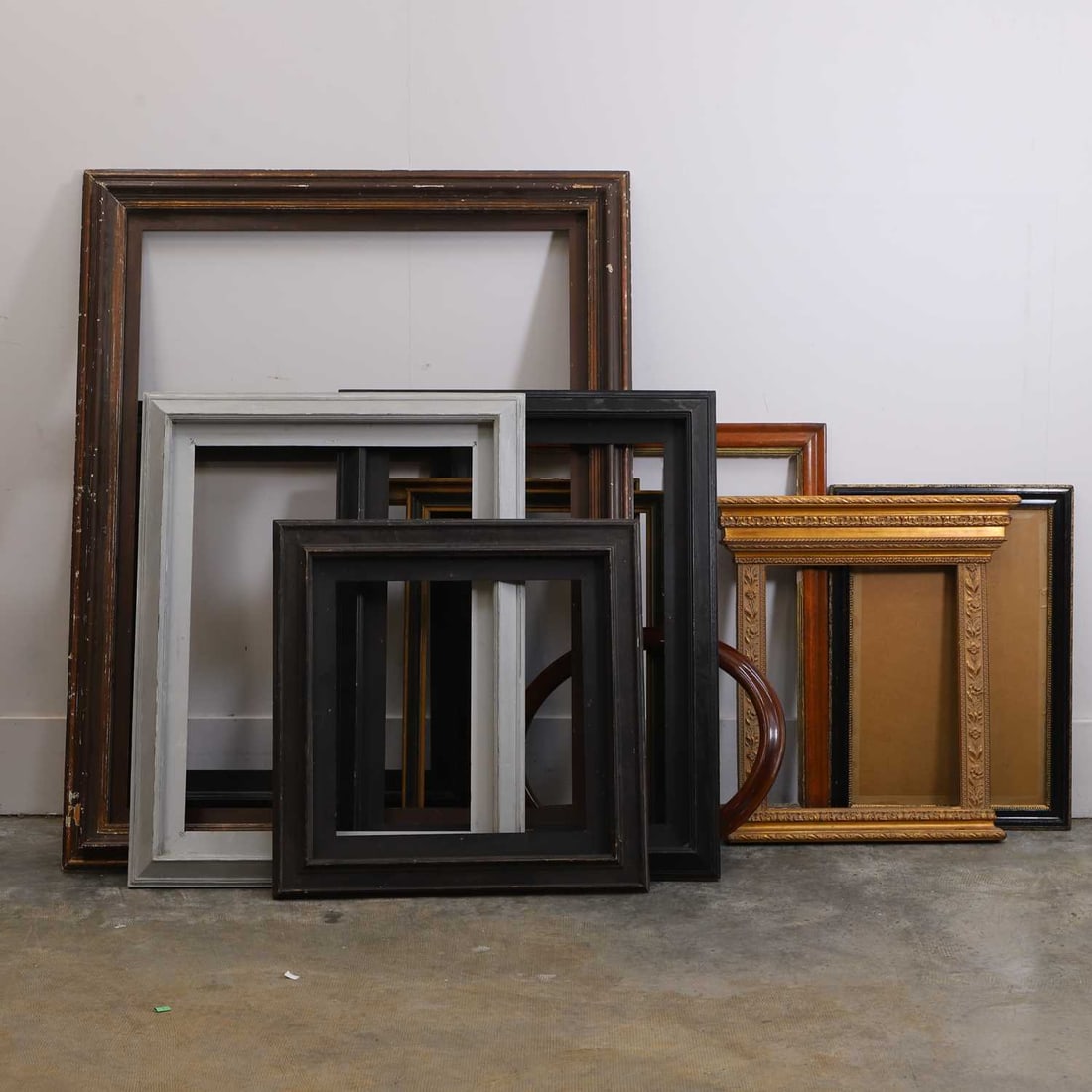 A collection of large picture frames, 19th century and later, (1 of 3)