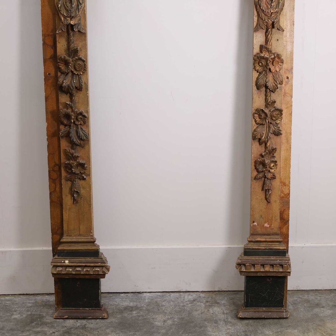 A Spanish faux marble decorated architectural archway, circa 18th century, - 6