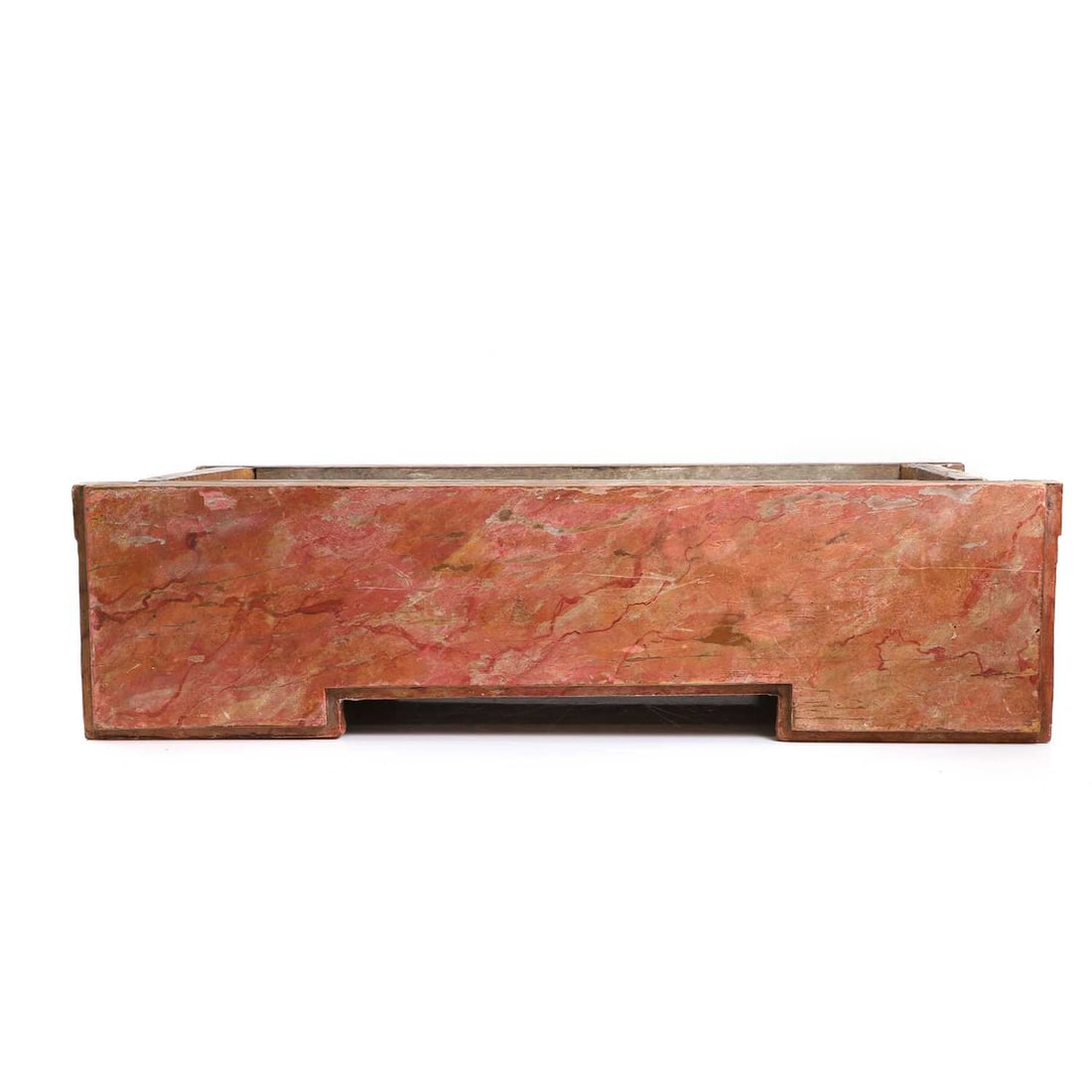 A Spanish gilt and pink faux marble altar piece, circa 17th century, - 4