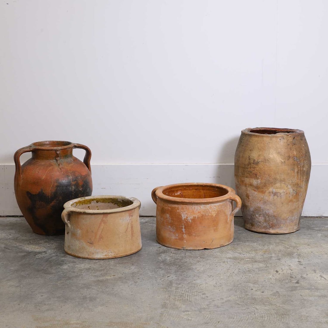 A group of terracotta storage vessels, 19th century, (1 of 2)