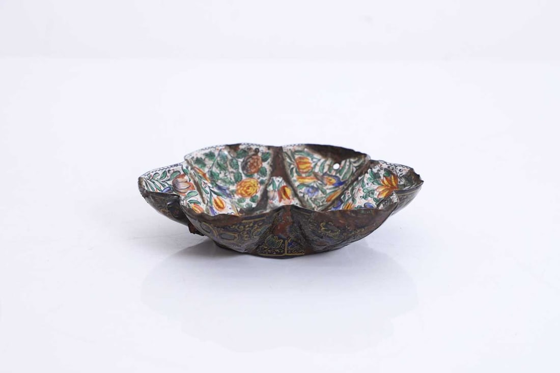 A Limoges enamel bowl, 17th century, (1 of 2)