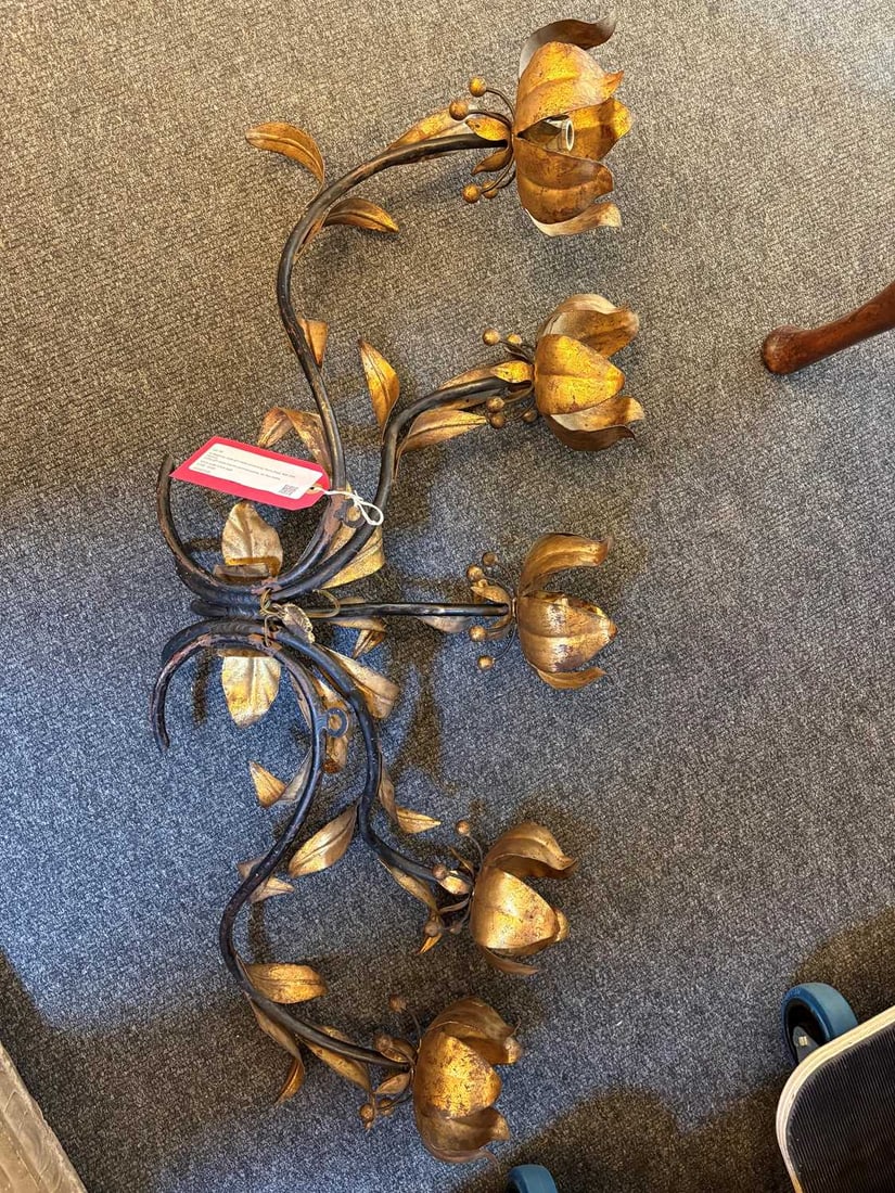 A Regency style gilt metal sconce by Hans Kogl, Mid 20th century, - 8