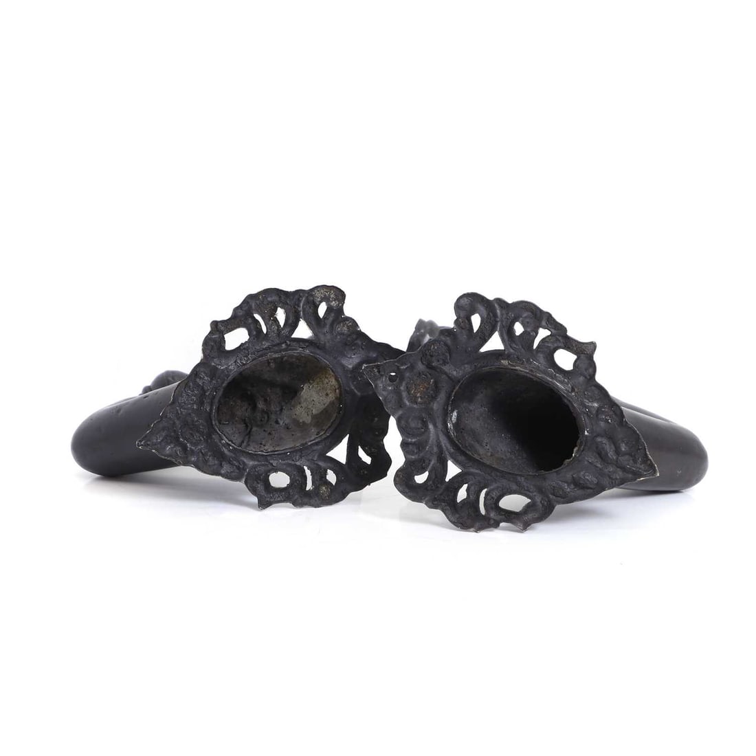 A pair of black wall lights, early 20th century, - 3