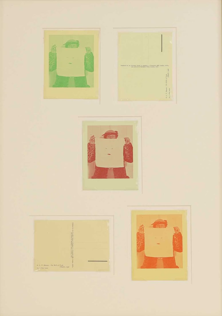 After Edouard Léon Théodore Mesens 'The Well of Truth': After Edouard Léon Théodore Mesens 'The Well of Truth' five postcards published by the Surrealist Group, London, for the 'International Surrealist Exhibition', held at the New Burlington