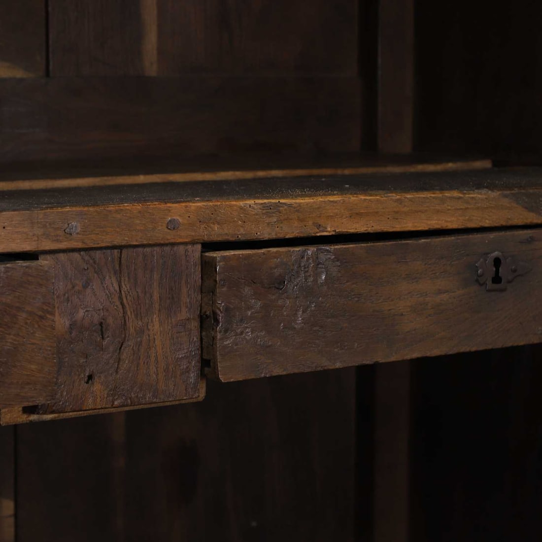 A provincial French oak armoire, early 19th century, - 4