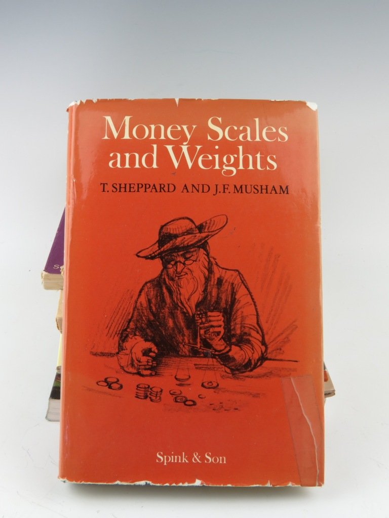 A quantity of books relating to coins weights and measu: A quantity of books relating to coins weights and measures, to include Dr Bruno Kisch, 'Weights and Scale Makers in Old Cologne', published 1960, G. M. M. Houben '2000 years of weights in Holland', si