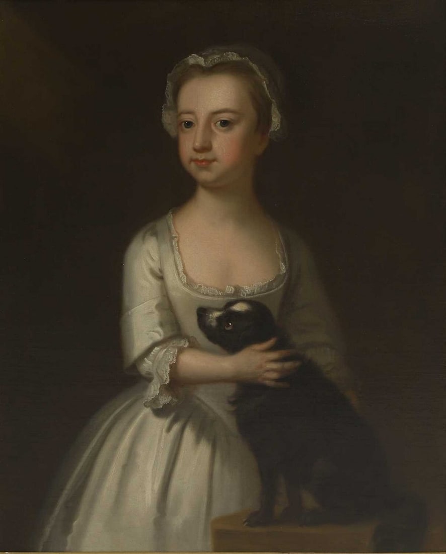 Enoch Seeman (British, 1690-1744) Portrait of Miss Danvers, three-quarter-length, in a white dress (1 of 3)