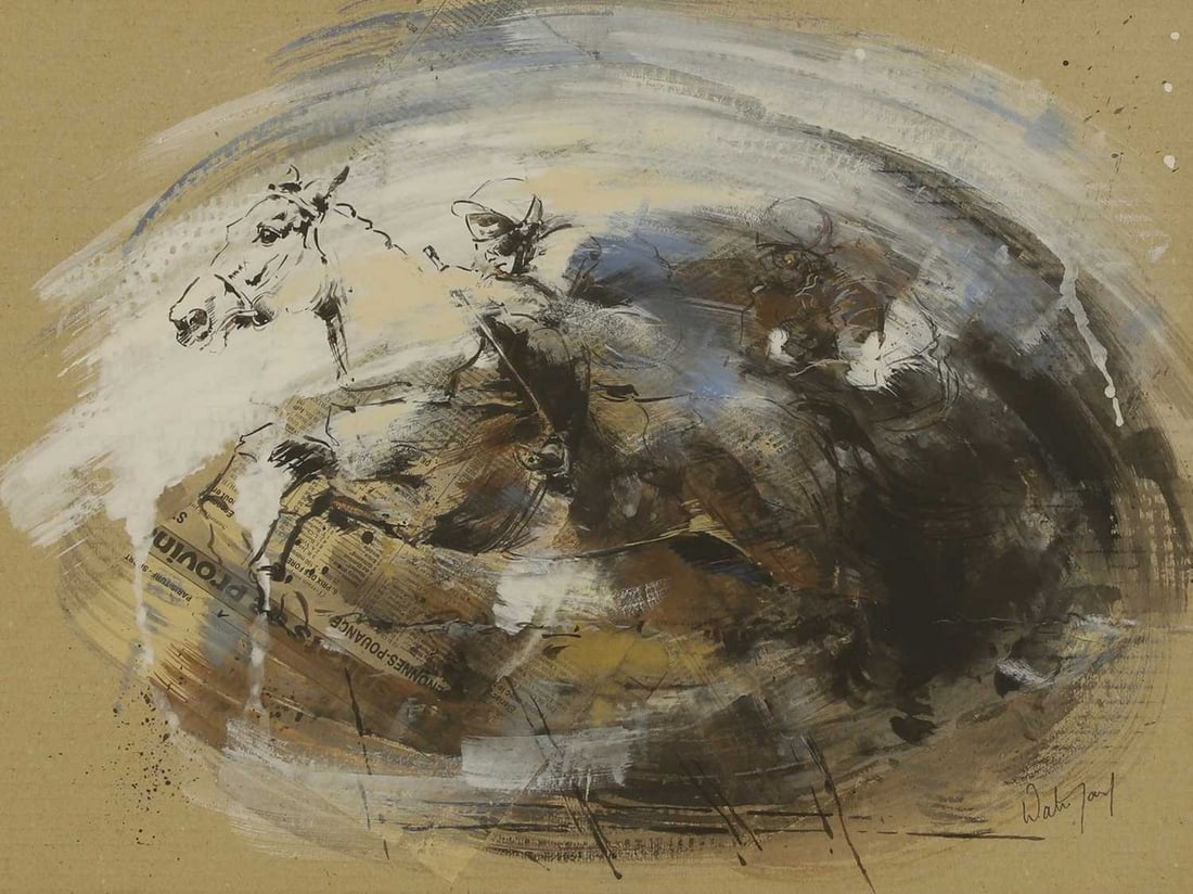 ▲ Hubert de Watrigant (French, b.1954) Full speed ahead (1 of 4)