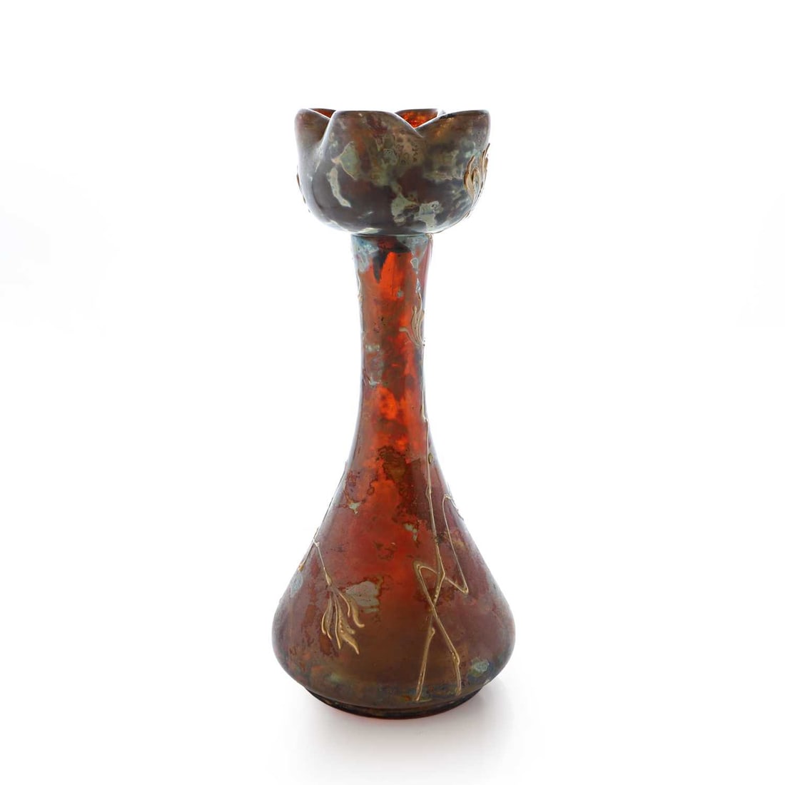 A Bohemian glass vase, circa 1890, - 5