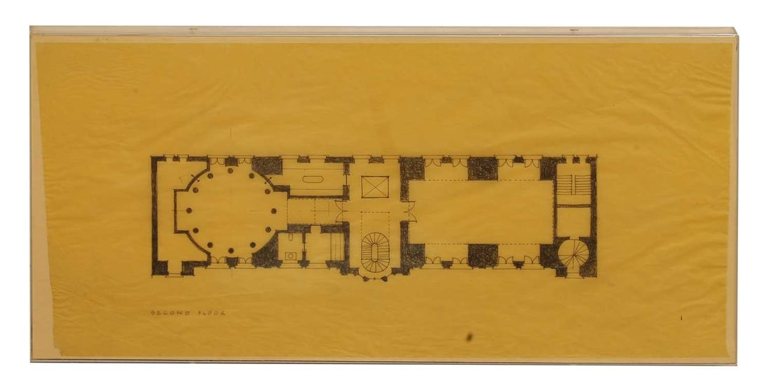 A large group of architectural drawings, - 10