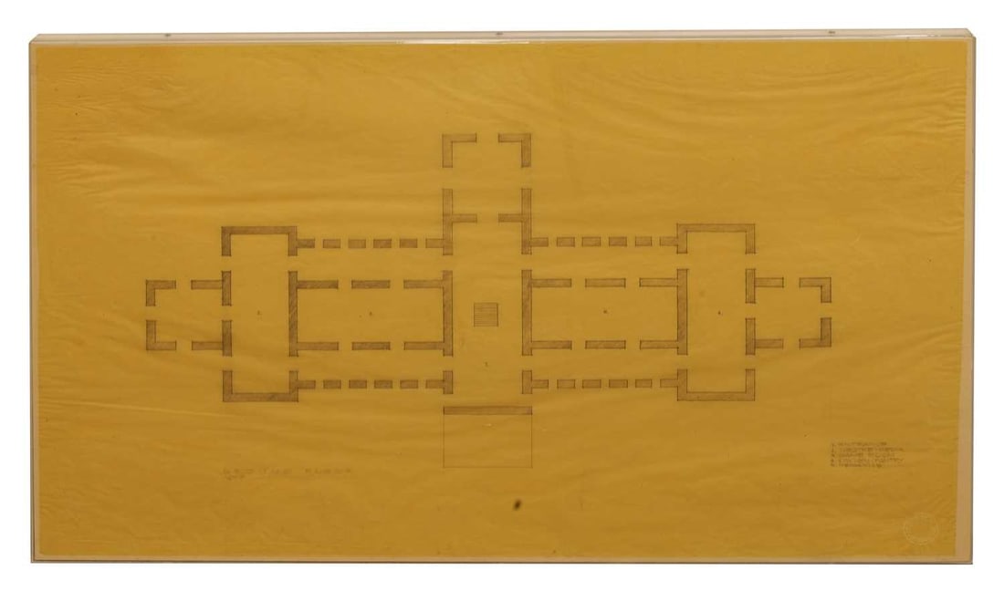 A large group of architectural drawings, - 12