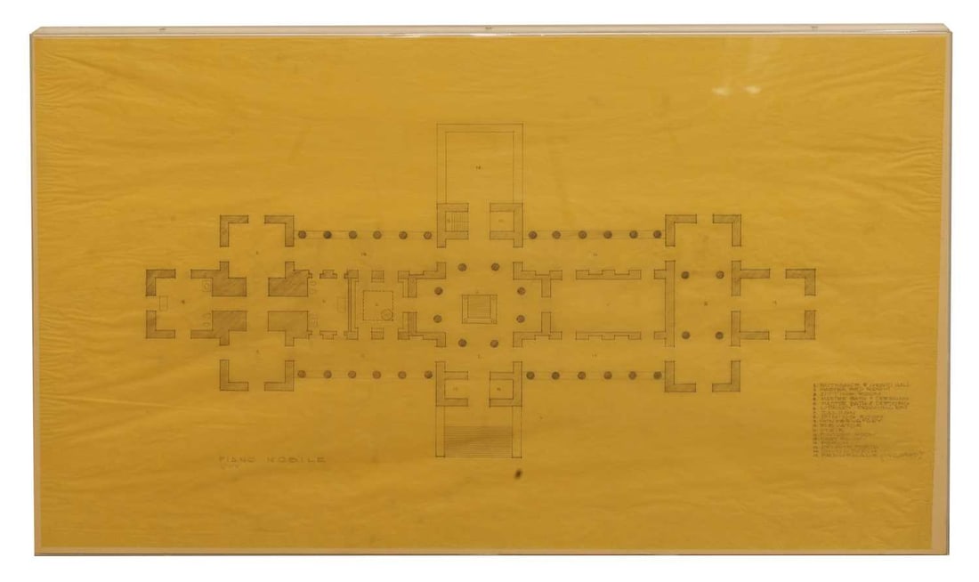 A large group of architectural drawings, - 4