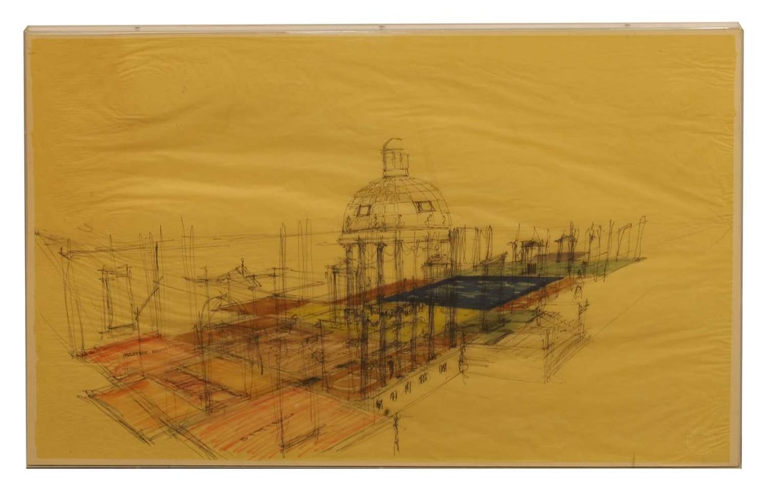 A large group of architectural drawings, - 5