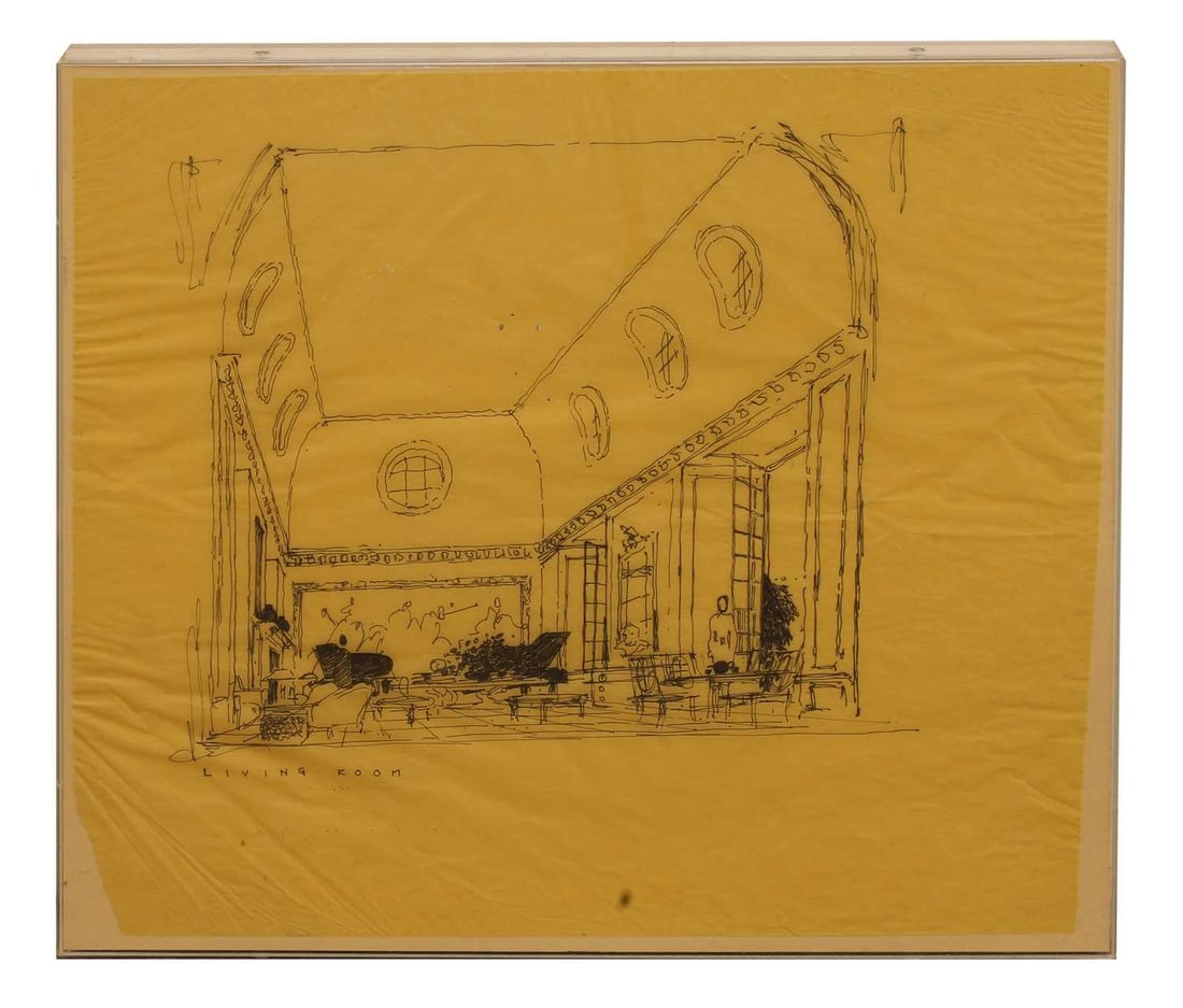 A large group of architectural drawings, - 6
