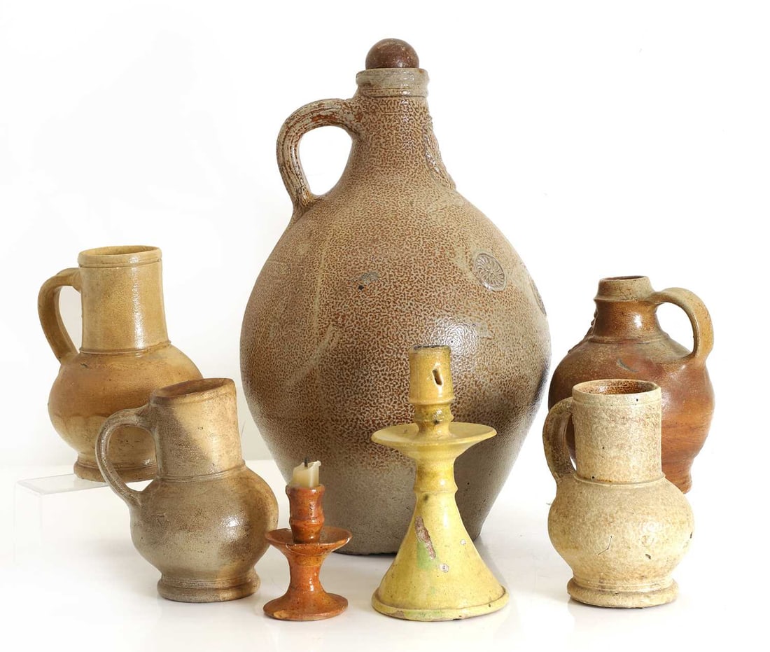 A collection of pottery, 18th century and later, - 2