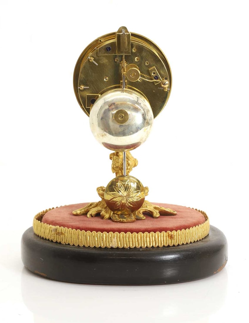 A French gilt table clock, - 2