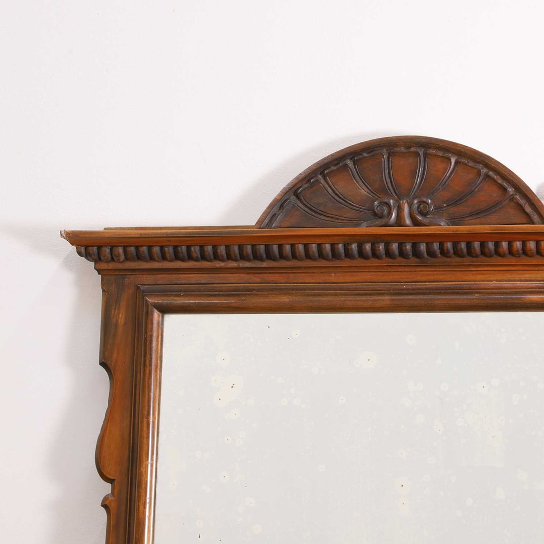 A large Spanish walnut pier mirror, late 19th / early 20th century, - 2