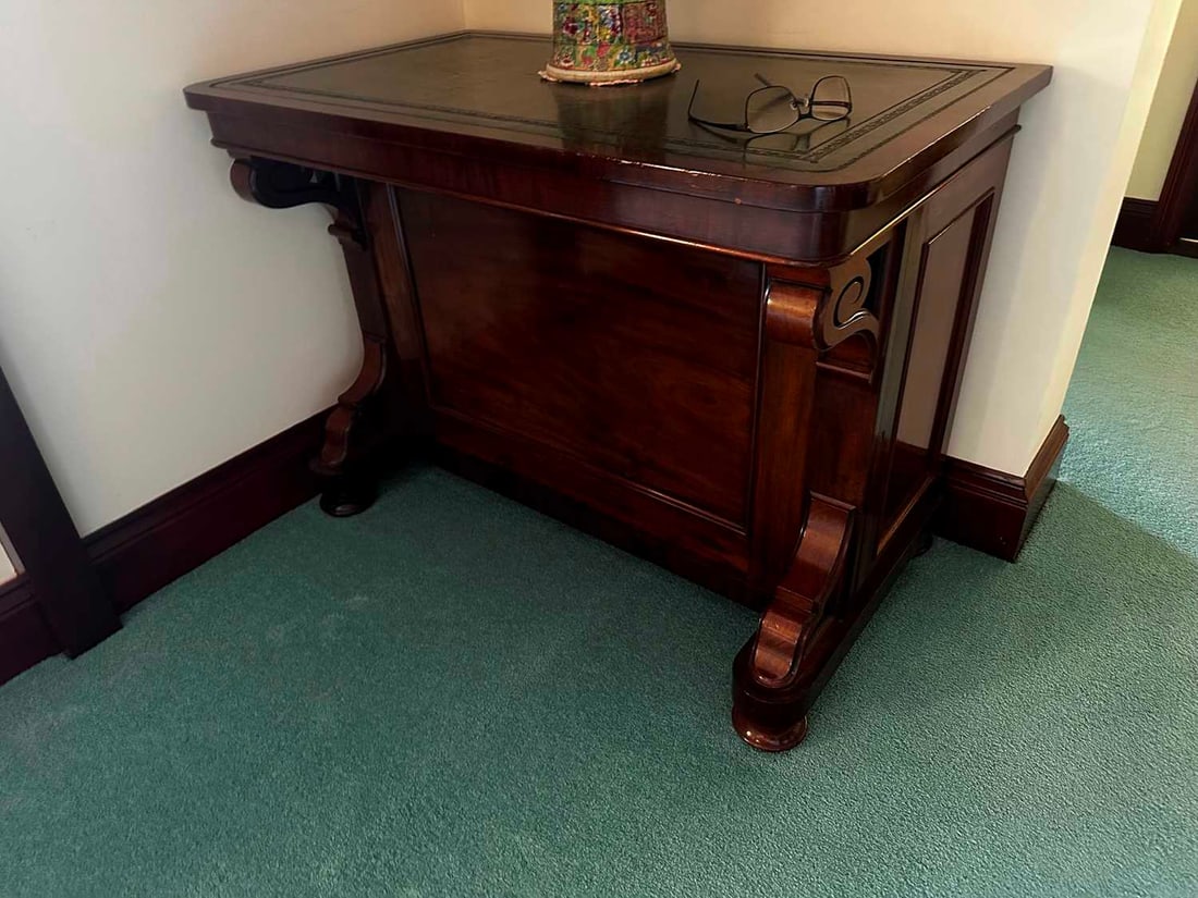 A Victorian library table, early 20th century, - 2