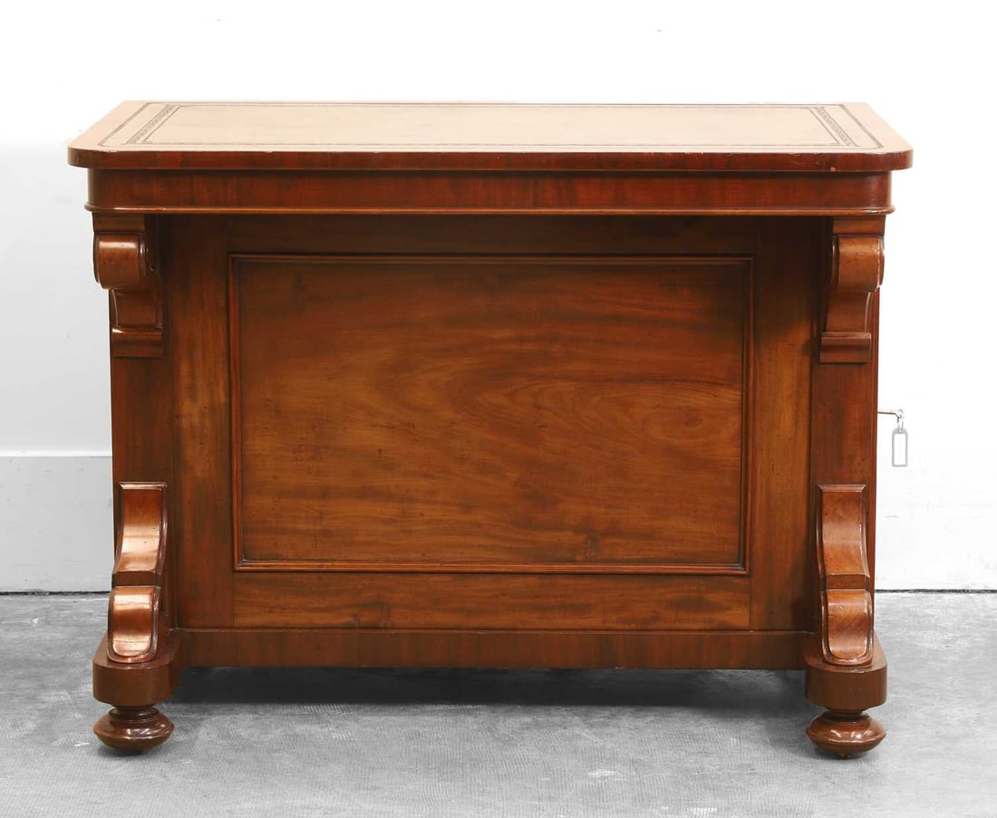 A Victorian library table, early 20th century, - 3