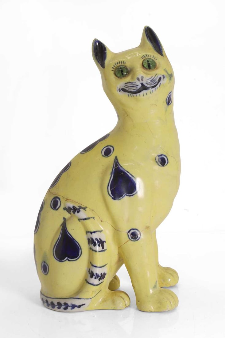 A French Faience figure, c.1900, (1 of 3)