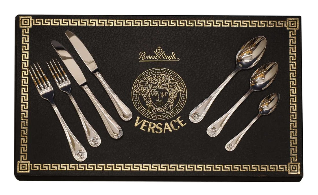 A set of Versace Rosenthal Bestecke canteen of cutlery, of recent manufacture, - 2