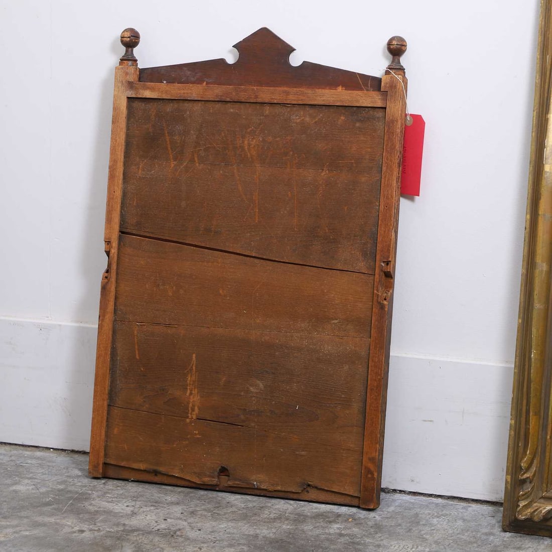 A George III-style toilet mirror, - 2