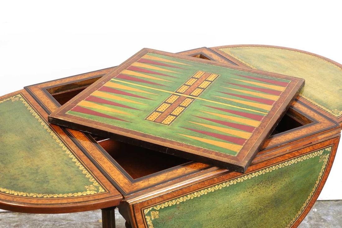 A Victorian games table, 20th century, - 3