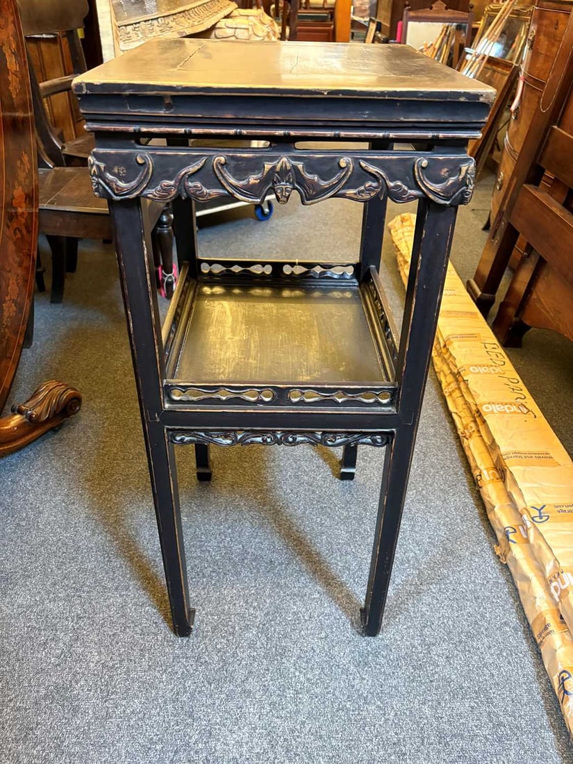 A hardwood jardiniere stand, late 19th / early 20th century, Chinese, - 12