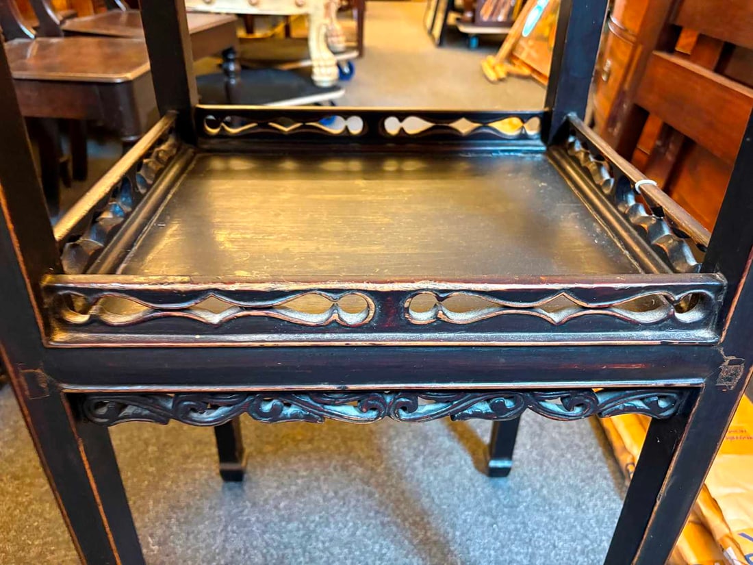 A hardwood jardiniere stand, late 19th / early 20th century, Chinese, - 5