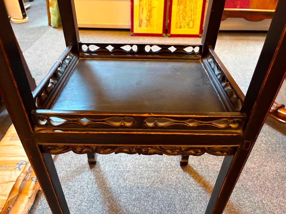 A hardwood jardiniere stand, late 19th / early 20th century, Chinese, - 8