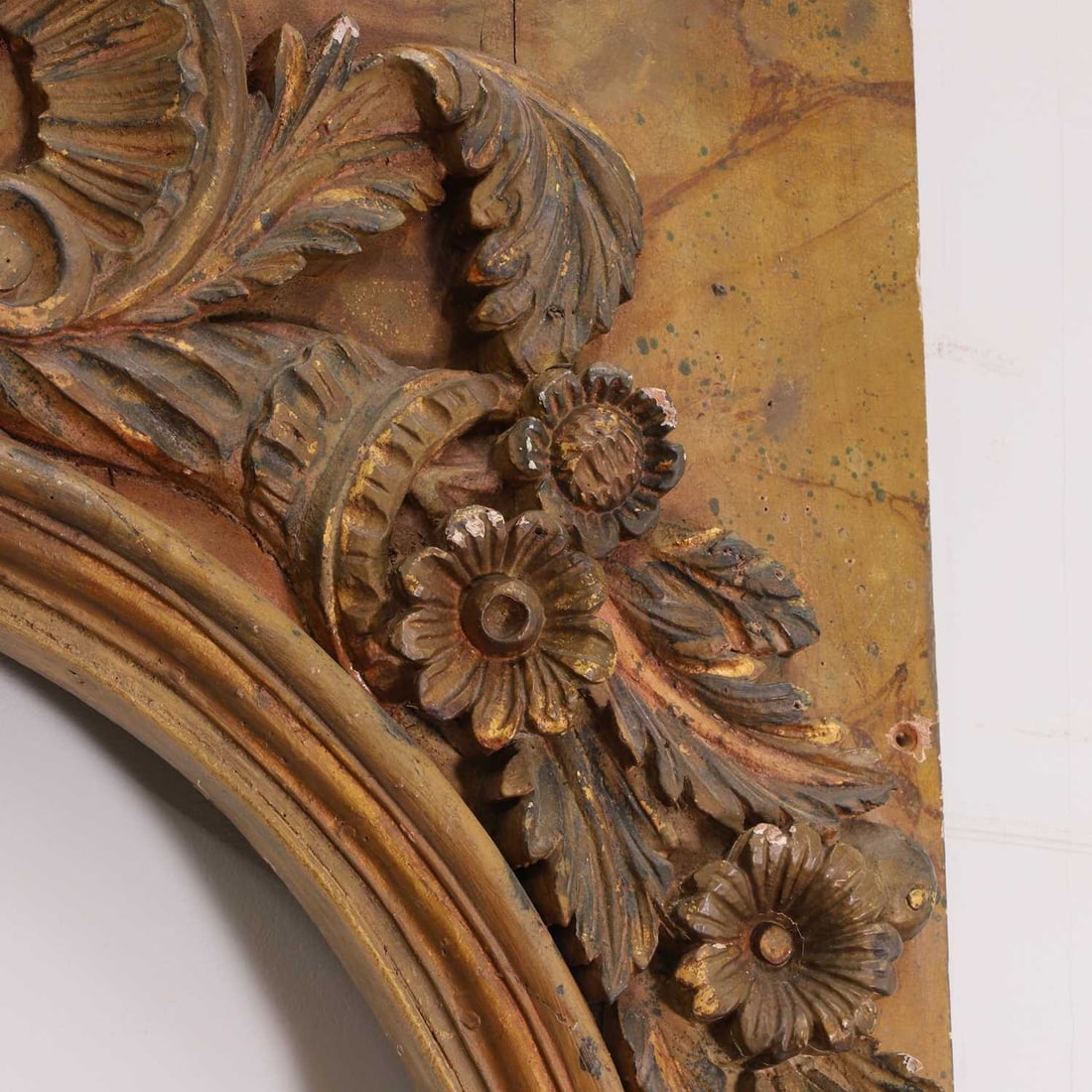 A Spanish faux marble decorated architectural archway, circa 18th century, - 4