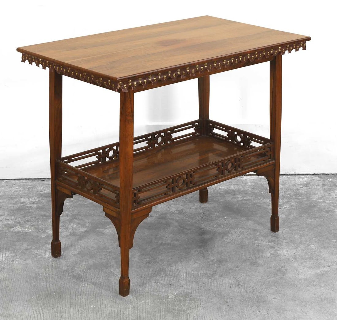 A Victorian rosewood side table, 20th century, - 2