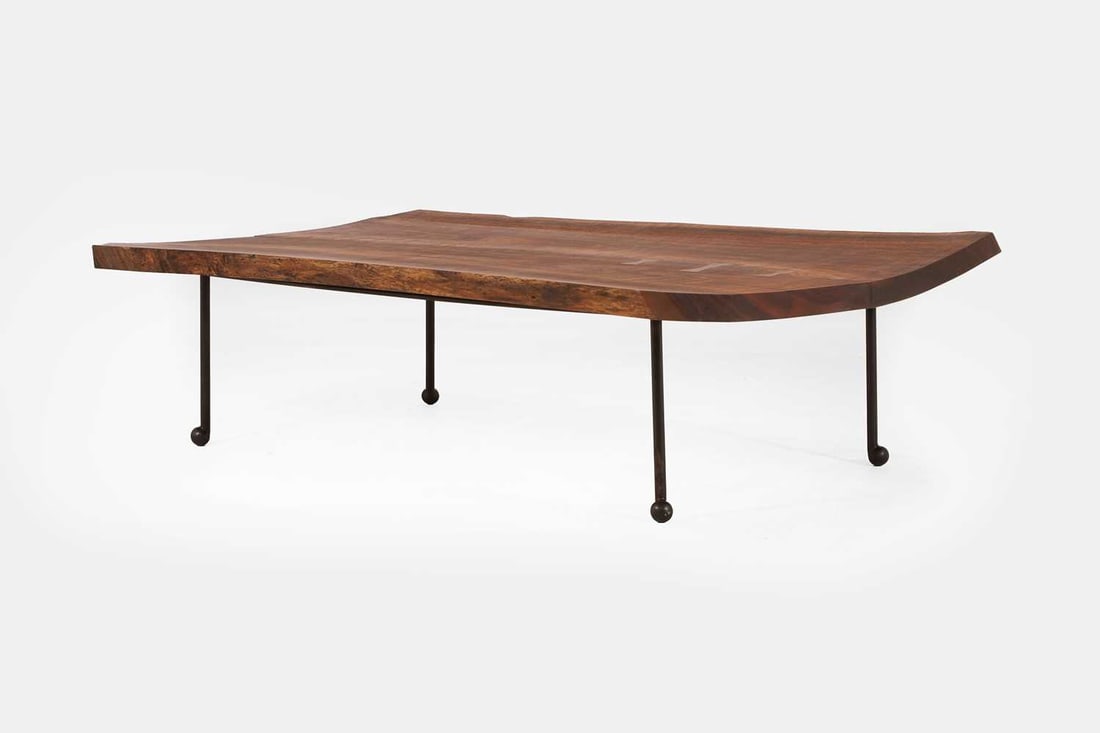 A live-edge tree slice coffee table, of recent manufacture, - 2