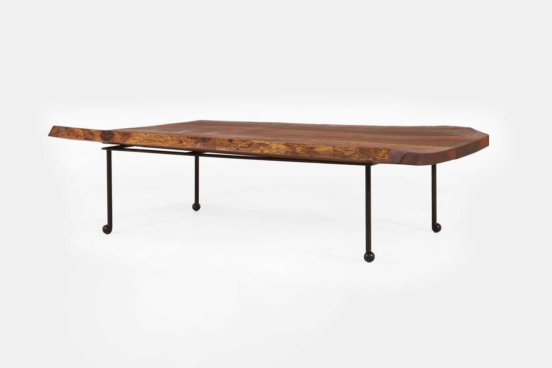 A live-edge tree slice coffee table, of recent manufacture, - 3