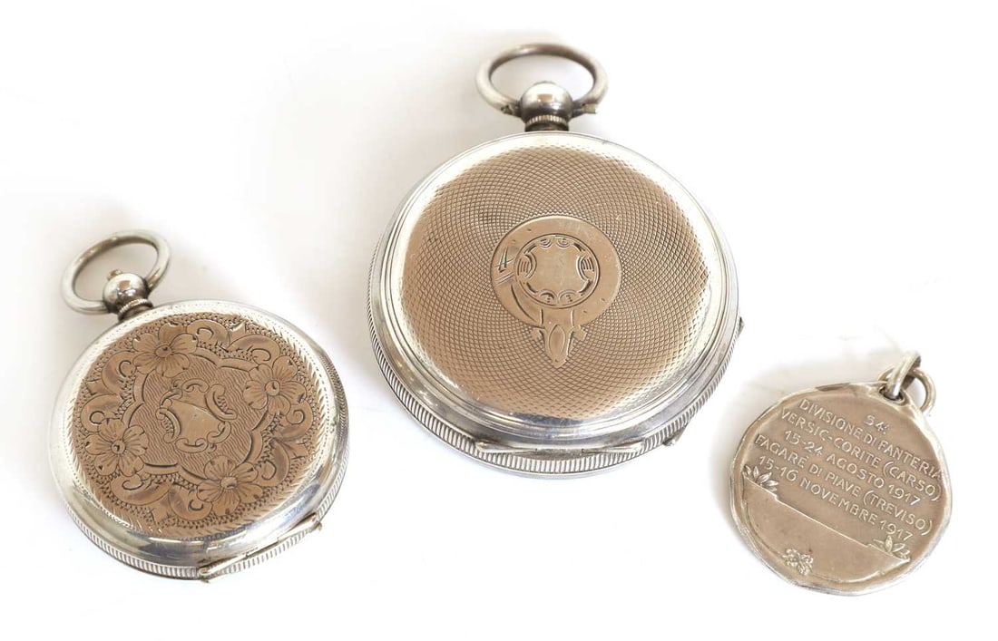 A pair of silver pocket watches, early 20th century, - 2