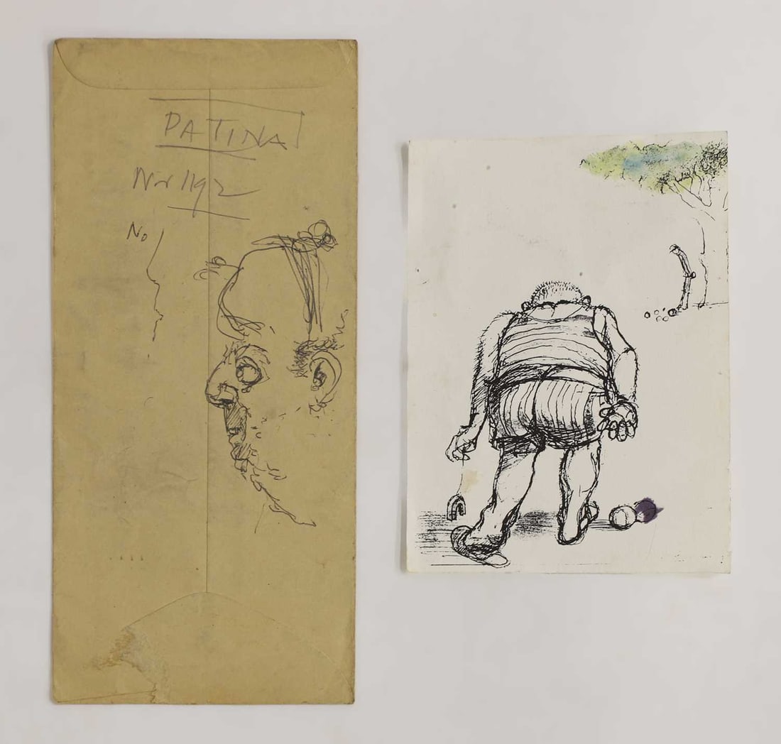 Anthony Wysard (British, 1907-1984) A group of six mixed media drawings - 4