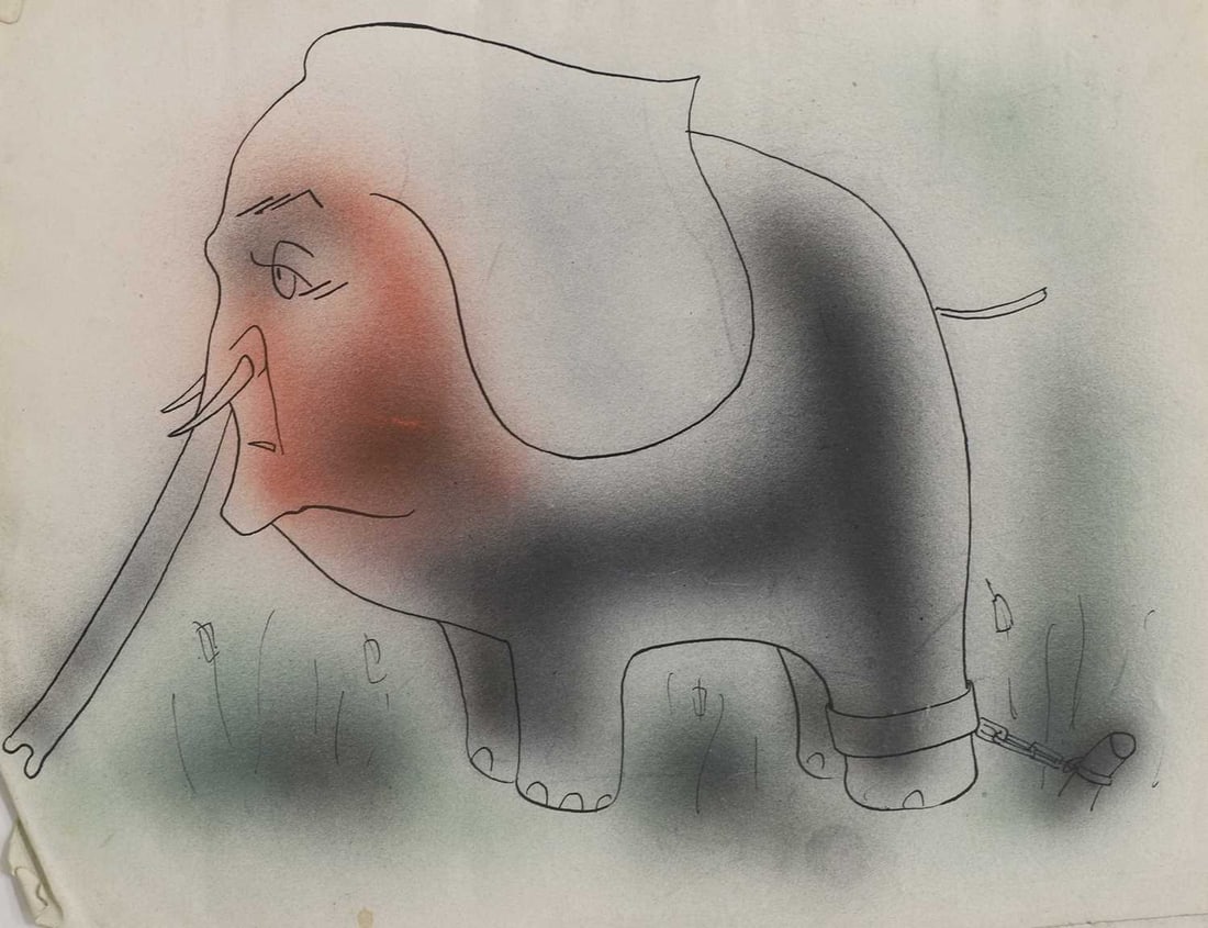 Anthony Wysard (British, 1907-1984) A group of six mixed media drawings - 5