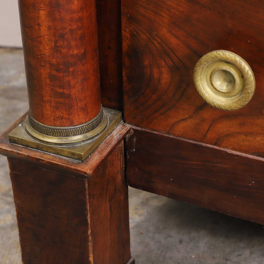 A French Empire 'tréfle' commode, early 19th century, - 4