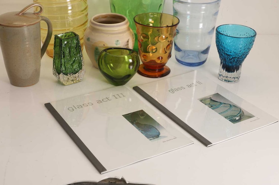 A group of glass vases, 20th century, - 2